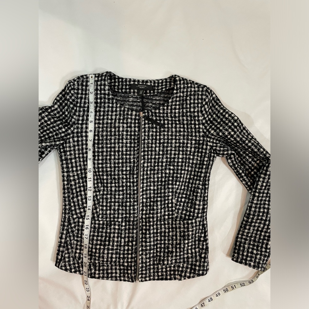 Weekend MaxMara Black and White Checkered Jacket - Picture 7 of 8